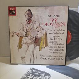 MOZART, EBERHARD WÄCHTER, JOAN SUTHERLAND, LUIGI ALVA, GOTTLOB FRICK, ELISABETH SCHWARZKOPF, GIUSEPPE TADDEI, PIERO CAPPUCCILLI, GRAZIELLA SCIUTTI, PHILHARMONIA ORCHESTRA & CHORUS, CARLO MARIA GIULINI Don Giovanni SLS 5083 3x 12” LP BOX SET