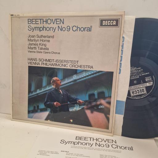BEETHOVEN Symphony No 9 ‘Choral’ SXL 6233 12” LP