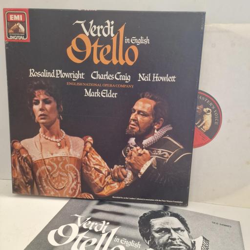 VERDI Otello In English SLS1436053 2x 12” LP BOX SET
