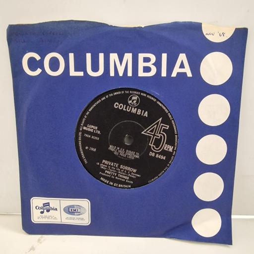 PRETTY THINGS Private Sorrow DB 8494 7”