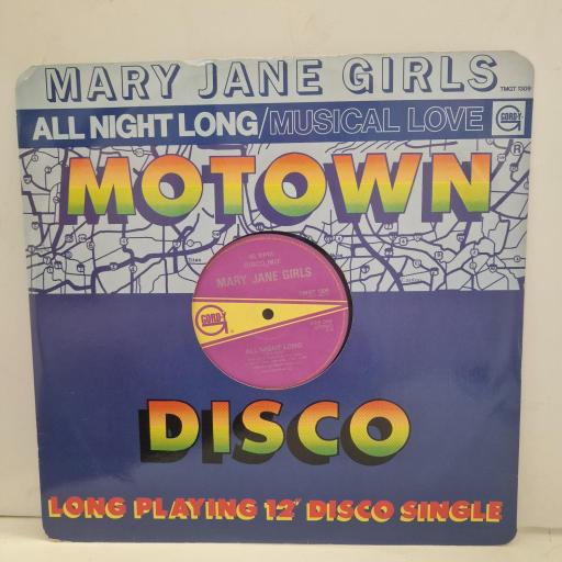 MARY JANE GIRLS All Night Long TMGT 1309 12” single