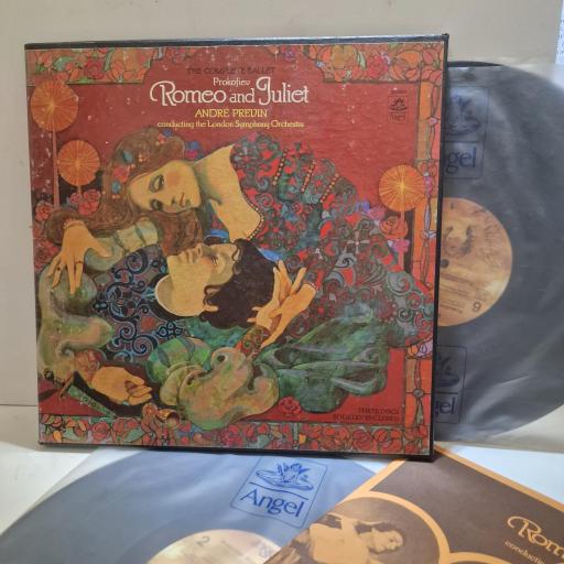 PROKOFIEV, ANDRE PREVIN, LONDON SYMPHONY ORCHESTRA Romeo And Juliet (The Complete Ballet, Op. 64) SC-3802 3x 12” LP BOX SET