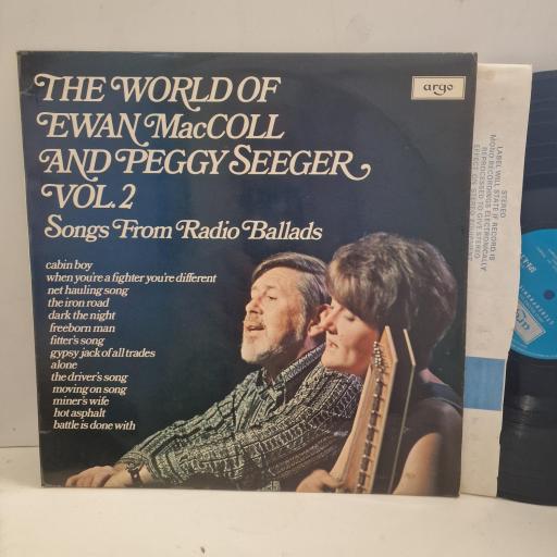 EWAN MACCOLL & PEGGY SEEGER The World Of Ewan MacColl And Peggy Seeger Vol. 2 (Songs From Radio Ballads) SPA-A 216 12” LP
