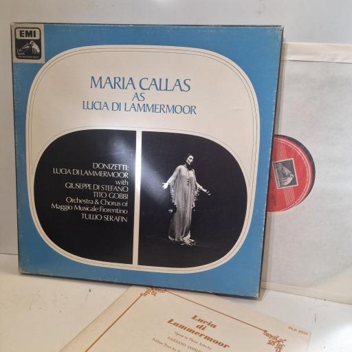 MARIA CALLAS, DONIZETTI Lucia Di Lammermoor SLS 5056 2x 12” LP BOX SET