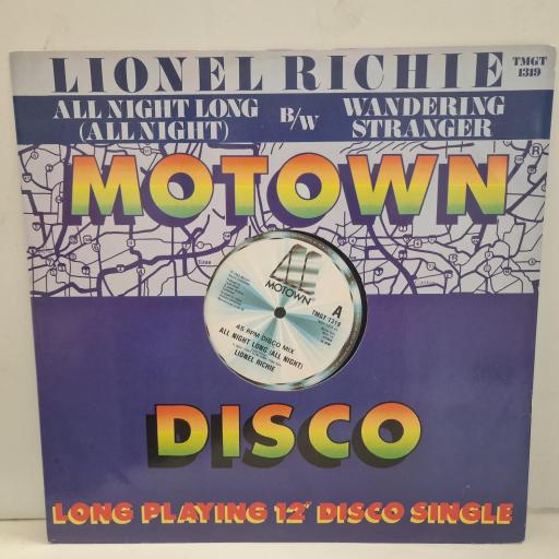 LIONEL RICHIE All Night Long (All Night) / Wandering Stranger TMGT 1319 12” single