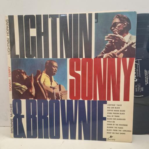 LIGHTNIN’ HOPKINS, BROWNIE MCGHEE, SONNY TERRY Lightnin’ Sonny & Brownie SOC 1009 12” LP