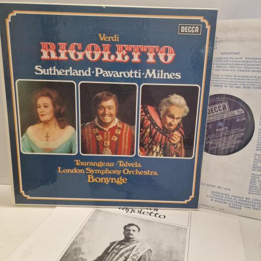 VERDI Rigoletto SET542-4 3x 12” LP BOX SET