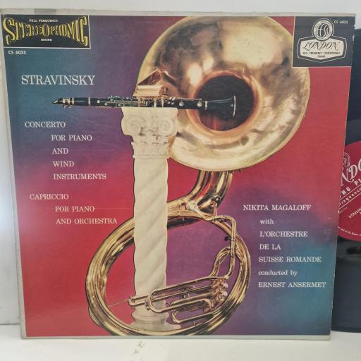STRAVINSKY Concerto For Piano And Wind Instruments CS 6035 12” LP
