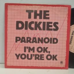 THE DICKIES Paranoid / I’m OK, You’re OK AMS 7368 7” SINGLE