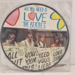 THE BEATLES All You Need Is Love RP 5620 7” SINGLE 20th anniversary picture disc.