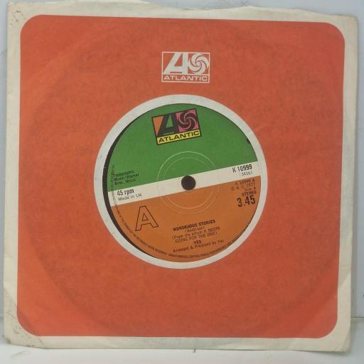 YES Wonderous Stories K 10999 7” SINGLE