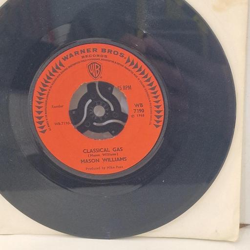 MASON WILLIAMS Long Time Blues / Classical Gas WB 7190 7” SINGLE