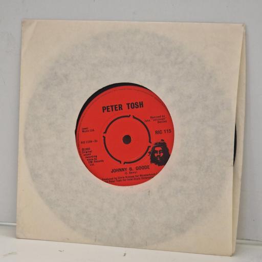 PETER TOSH Johnny B. Goode / Peace Treaty RIC 115 7” SINGLE