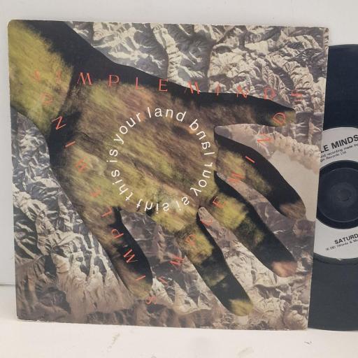 SIMPLE MINDS This Is Your Land SMX 4 7” SINGLE
