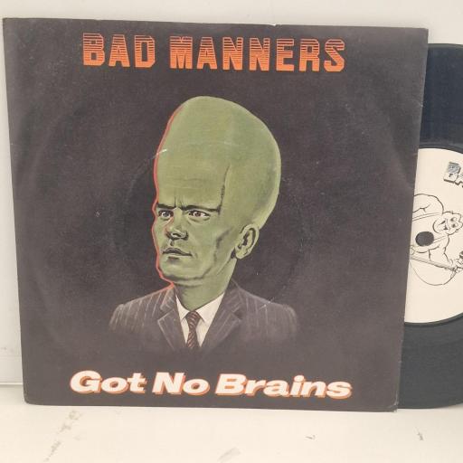 BAD MANNERS Got No Brains MAG 216 7” SINGLE