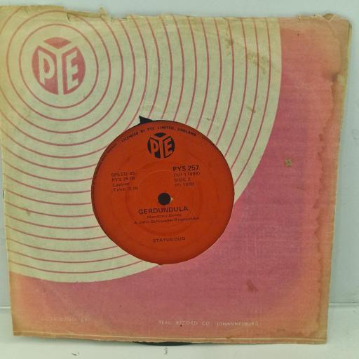 STATUS QUO In My Chair, gerdundula PYS 257 7” SINGLE