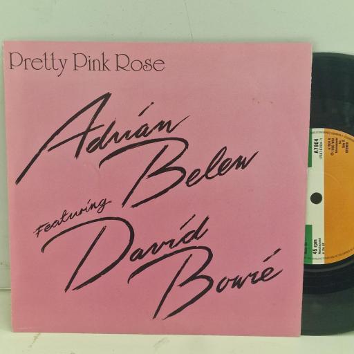 ADRIAN BELEW ft DAVID BOWIE Pretty Pink Rose 7567-87904-7 7” SINGLE