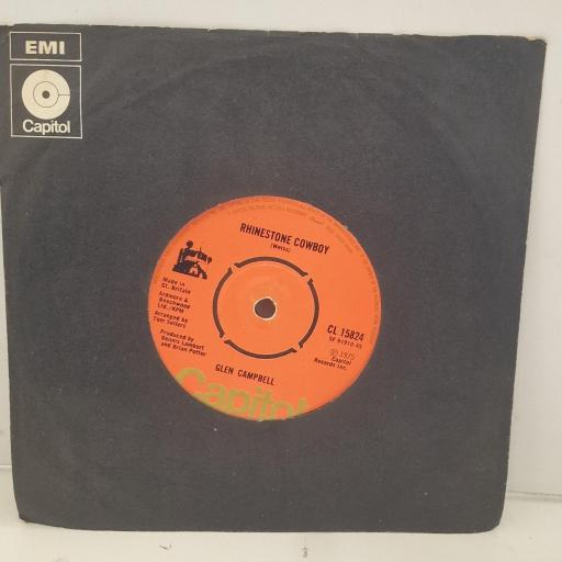 GLEN CAMPBELL Rhinestone Cowboy CL 15824 7” SINGLE