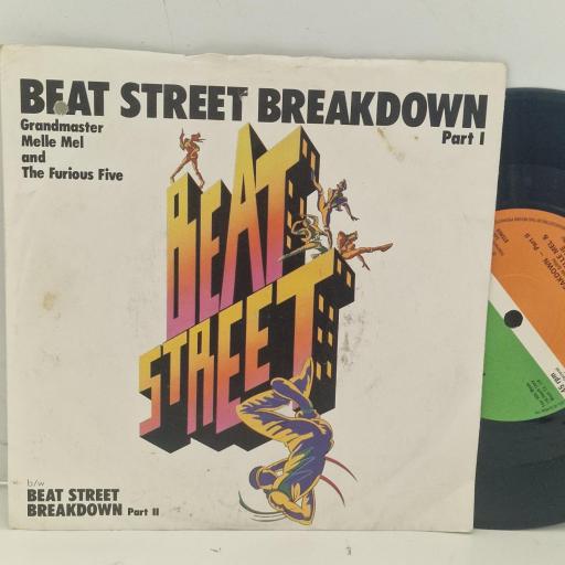 GRANDMASTER MELLE MEL AND THE FURIOUS FIVE Beat Street Breakdown A 9659 7” SINGLE