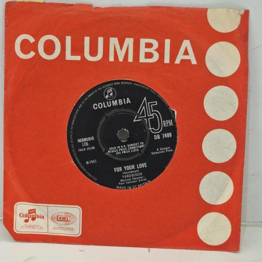 YARDBIRDS For Your Love DB 7499 7” SINGLE