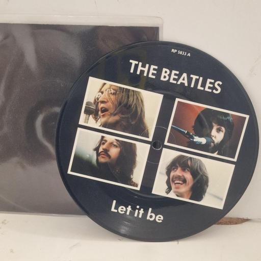THE BEATLES Let It Be RP 5833 7” SINGLE picture disc