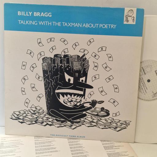 BILLY BRAGG Talking With The Taxman About Poetry LILP 4.00237 G 12” WHITE VINYL LP