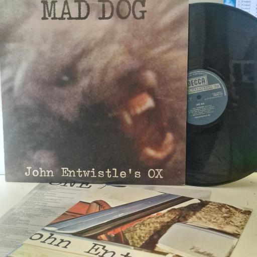 JOHN ENTWISTLE’S OX Mad Dog TXS-R 114 12” LP WITH POSTER AND INSERT