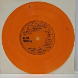 ELVIS PRESLEY New York Press Conference BUT 4 7" Single ORANGE FLEXI