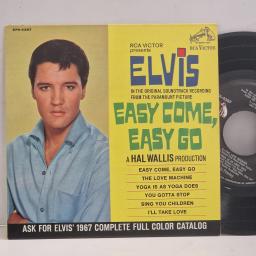 ELVIS PRESLEY Easy Come, Easy Go Soundtrack EPA-4387 7" Single