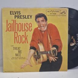 ELVIS PRESLEY Jailhouse Rock Treat Me Nice 47-7035 7" Single