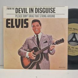 ELVIS PRESLEY Devil in Disguise Please Don’t Drag That String Around RCA 2707 7" Single