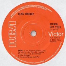 ELVIS PRESLEY Fool Steamroller Blues RCA 2393 7" Single