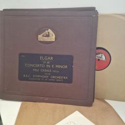 ELGAR Concerto in E Minor Pau Casals D B 6338 12” 3x LP Box Set shellac 78rpm
