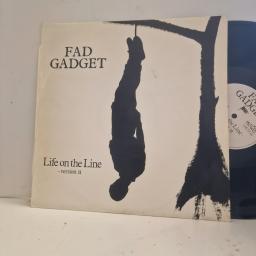FAD GADGET Life on the Line Version 2 MUTE024 12” single