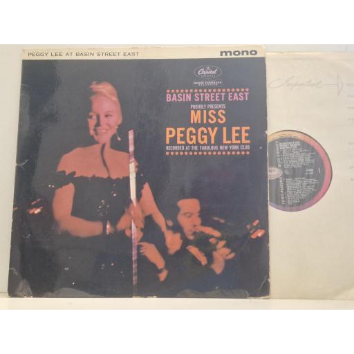 PEGGY LEE Basin Street East T 1520 12” LP