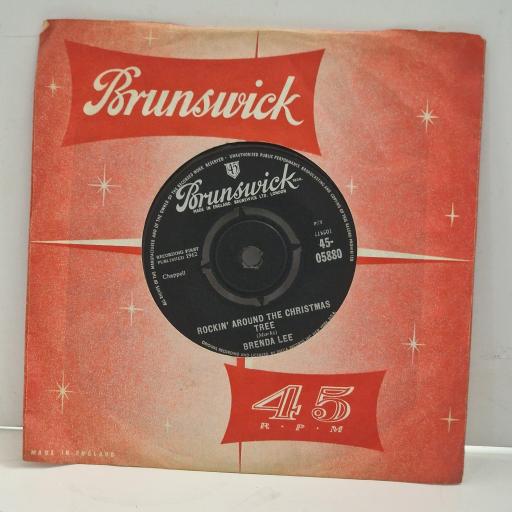 BRENDA LEE Papa Noel Rockin’ Around the Christmas Tree 45-05880 7" Single