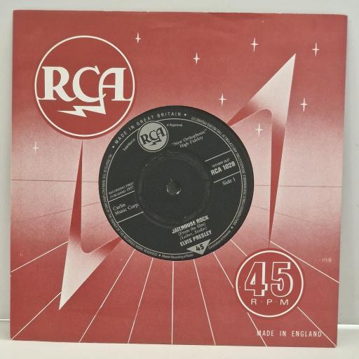 ELVIS PRESLEY Jailhouse Rock Treat Me Nice 47-7035 7" Single