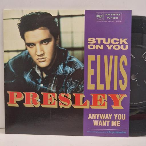 ELVIS PRESLEY Stuck on You Anyway You Want Me PB 49595 7" Single