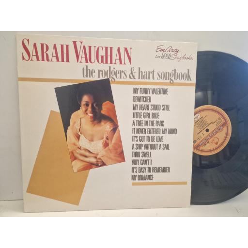 SARAH VAUGHAN The Rodgers & Hart Songbook 824 864-1 12” LP