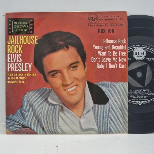 ELVIS PRESLEY Jailhouse Rock Soundtrack RCX 106 7” EP