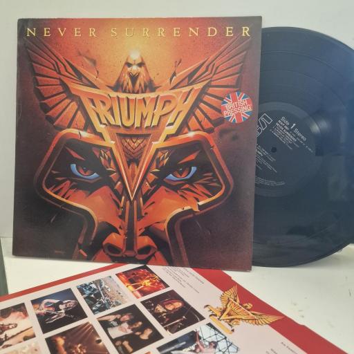 TRIUMPH Never Surrender RCALP 6067 12” LP