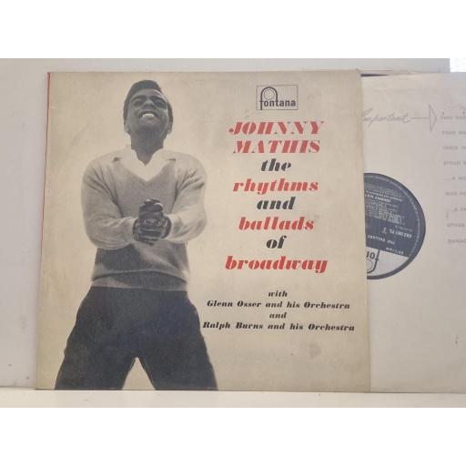 JOHNNY MATHIS The Rhythms and Ballads of Broadway 682 081-9 TL 12” 2x LP