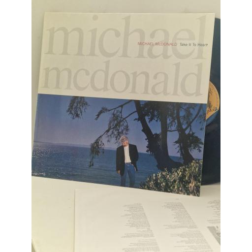 MICHAEL MCDONALD Take it to Heart WX 285 12” LP