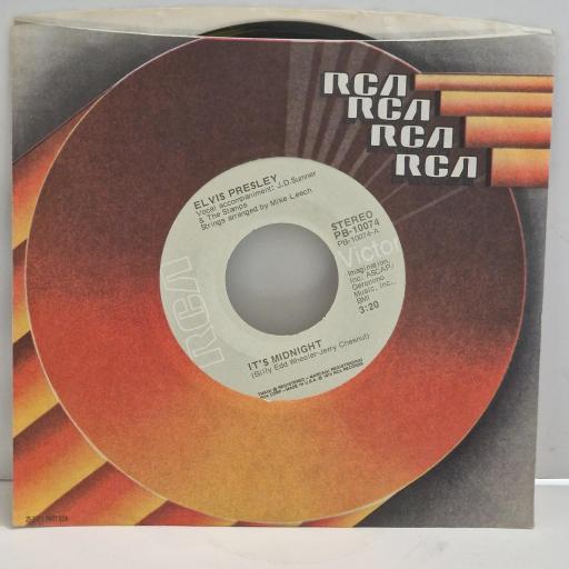 ELVIS PRESLEY It’s Midnight Promised Land PB-10074 7" Single