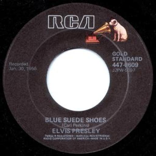 ELVIS PRESLEY Blue Suede Shoes Tutti Frutti 447-5697 7" Single