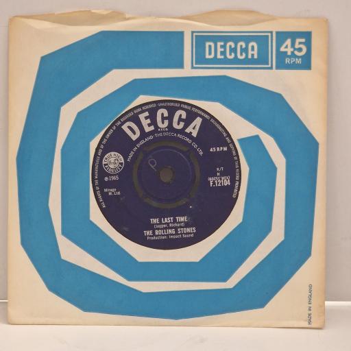 THE ROLLING STONES The Last Time Play with Fire F 12104 7" Single