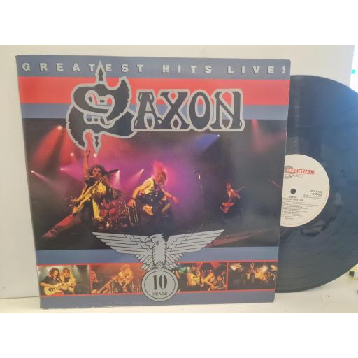 SAXON Greatest Hits Live ESDLP 132 2x 12” LP