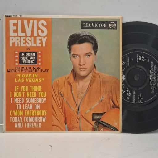 ELVIS PRESLEY Love in Las Vegas Soundtrack RCX 7141 7” EP