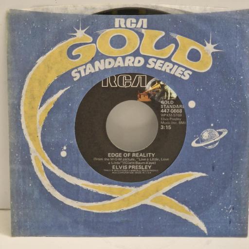 ELVIS PRESLEY Edge of Reality If I Can Dream 447-0668 7" Single