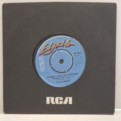 ELVIS PRESLEY It Won’t Seem Like Christmas Merry Christmas Baby PB 9464 7" Single